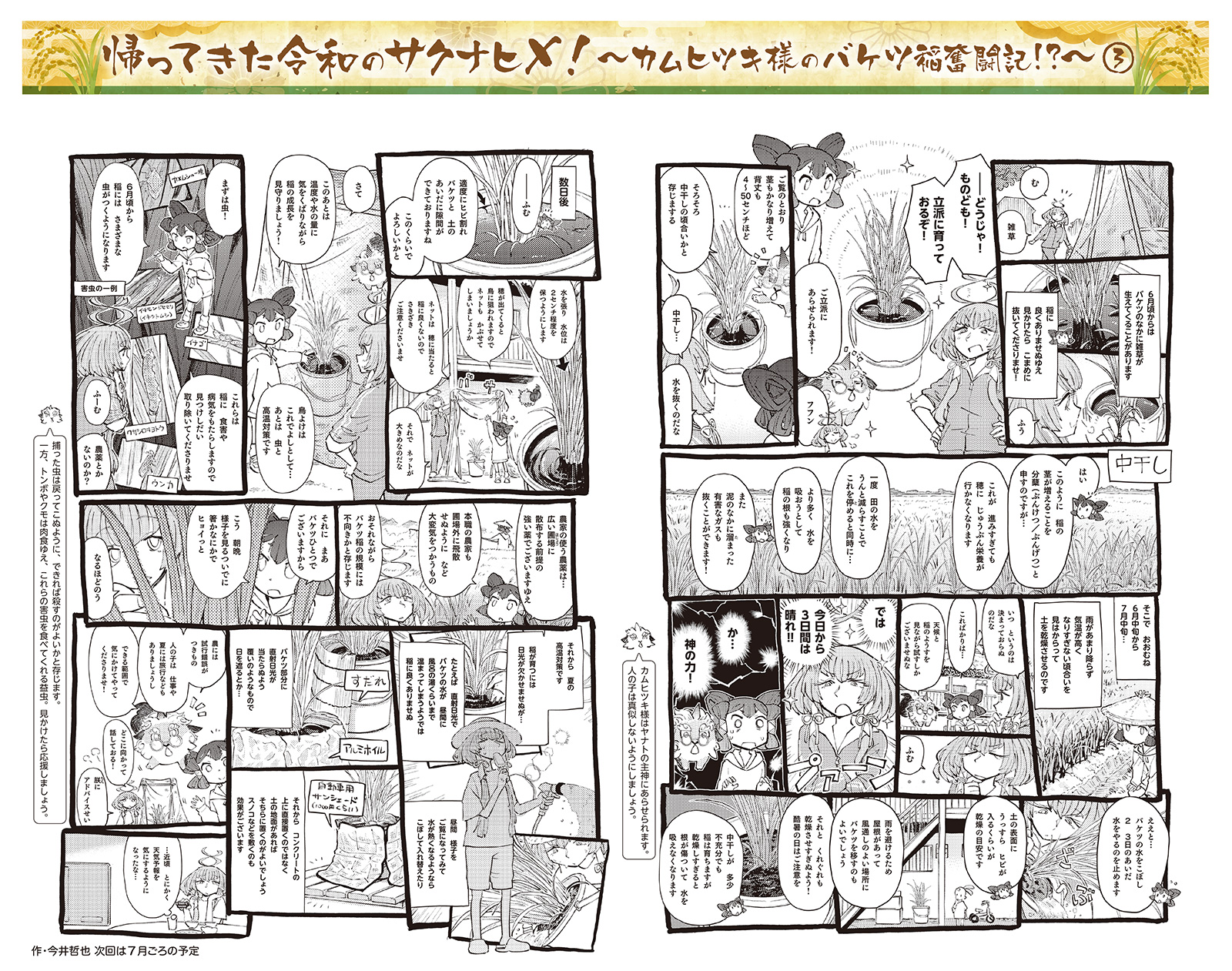 帰ってきた令和のサクナヒメ！～カムヒツキ様のバケツ稲奮闘記!?～ 3